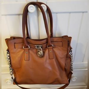 Michael Kors Hamilton leather handbag